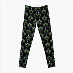 Sally Face Leggings - Sally Face Green Glow Leggings RB0106 [ID8852]
