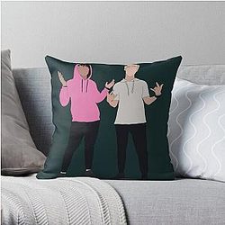 Sam and Colby 33 Throw Pillow RB3008