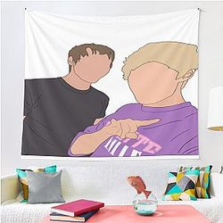 Sam And Colby 1 Tapestry Premium Merch Store