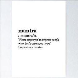 Mantra by Sam Fender Poster RB1412