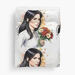 Sandra Bullock will bring you flowers Duvet Cover