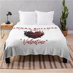 Sandra Bullock My Valentine Throw Blanket