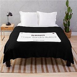 I Love Sandra Bullock Throw Blanket