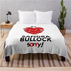 In a Relationship with Sandra Bullock Sorry Throw Blanket