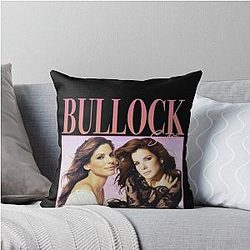 90's Retro Sandra Bullock Classic Throw Pillow