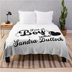 Just A Boy Who Loves Sandra Bullock Blanket