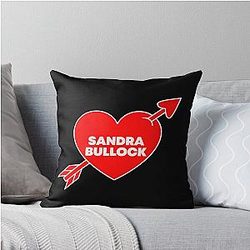 In Love with Sandra Bullock Throw Pillow
