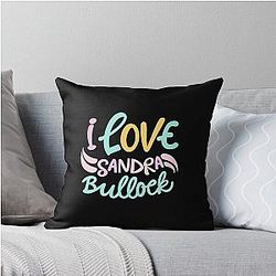I Love Sandra Bullock Pillow