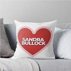 I Heart Sandra Bullock Pillow