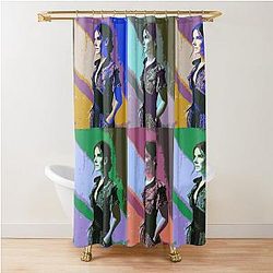 Sandra Bullock Pop Art Shower Curtain