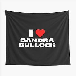 I love Sandra Bullock White Chalk Tapestry