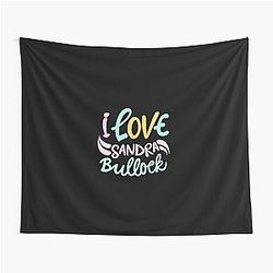 I Love Sandra Bullock Tapestry