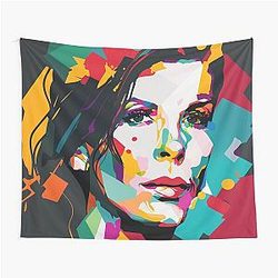 Sandra Bullock Wall Art Tapestry
