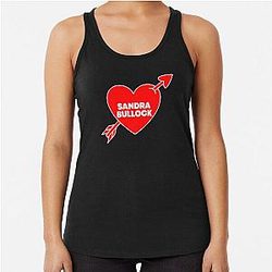 In Love with Sandra Bullock Racerback Tank Top