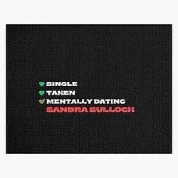 Mentally Dating a White Jigsaw Puzzle Featuring Sandra Bullock