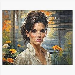 Digital design of Sandra Bullock Jigsaw Puzzle