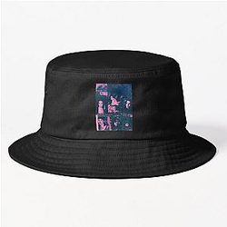 Sandra Bullock Retro Collage Light Purple Bucket Hat