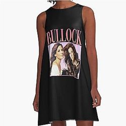90's style Sandra Bullock A-Line Dress