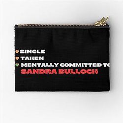 Mentally Committed Sandra Bullock Zip Pouch