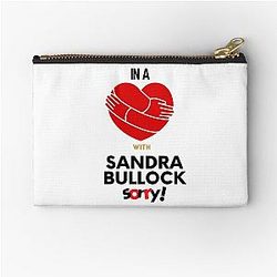 In a Relationship with Sandra Bullock Sorry Zippered Pouch