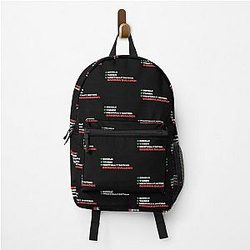 Mentally Dating Sandra Bullock: White Font Backpack
