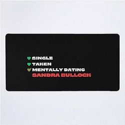 Mentally Dating Sandra Bullock Desk Mat