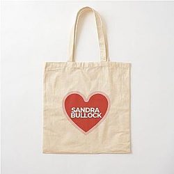 I Heart Sandra Bullock Cotton Tote Bag