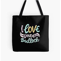 I Love Sandra Bullock Tote Bag