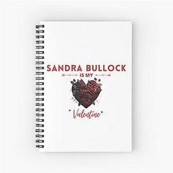 Sandra Bullock Is Valentine Spiral Notebook