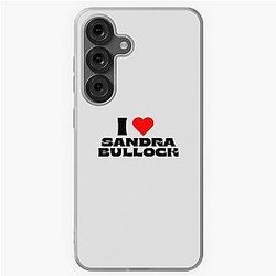 I Love Sandra Bullock Black Font Samsung Galaxy Soft Case