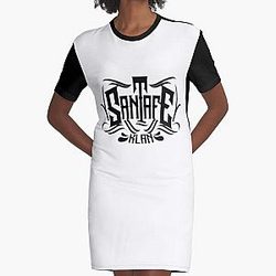 Santa Fe Klan Reggaeton Latino Gang Latin Trap Hip Hop Graphic T-Shirt Dress