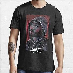 Santan Dave Casual T-Shirts - Consc Santan Portrait Graphic T-Shirt
