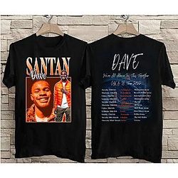 Santan Dave Casual T-Shirts - Rapper Santan Dave Tour 2022 T-Shirt