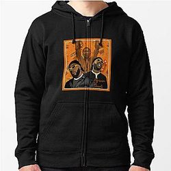 Santan Dave Hoodies - Pullover Printed Fashion Santan Dave Zipper Hoodie
