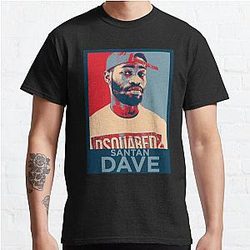 Santan Dave Casual T-Shirts - Classic Printed Santan Dave T-Shirt