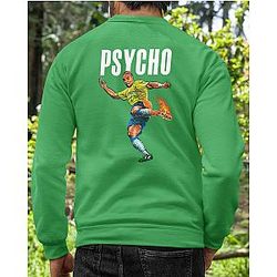 Santan Dave Sweatshirts – Adriano Psycho Printed Back Pullover Sweatshirt