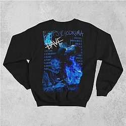 Santan Dave Sweatshirts – Psycho Printed Back Pullover Sweatshirt