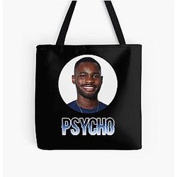 Santan Dave Bags - Santan Dav Psycho All Over Print Tote Bag