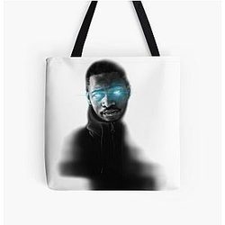 Santan Dave Bags - Santan Dav Psycho All Over Print Tote Bag