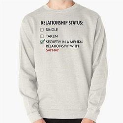 Sapnap Sweatshirts - Secretly in mental Relationship with Sapnap Pullover Sweatshirt RB0909
