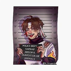 Sapnap Posters - Sapnap Mugshot Poster RB0909