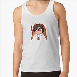 Sapnap Tank Tops - Adorable Sapnap flame chibi fanart Tank Top RB0909