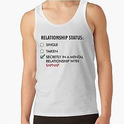 Sapnap Tank Tops - Secretly in mental Relationship with Sapnap Tank Top RB0909
