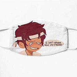 Sapnap Face Masks - Sapnap just wanna see my friends Flat Mask RB0909