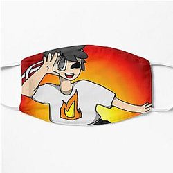 Sapnap Face Masks - Sapnap in Skirt (w/ Background) Flat Mask RB0909
