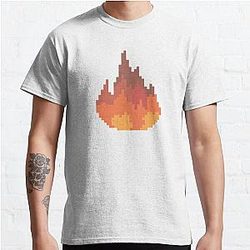 Sapnap T-Shirts - Sapnap Fire Pixel Art Classic T-Shirt RB0909