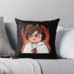 Sapnap Pillows - Adorable Sapnap flame chibi fanart Throw Pillow RB0909