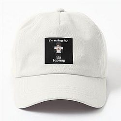 Sapnap Hats &amp; Caps - I'm a simp for Sapnap (Black Base) Dad Hat RB0909