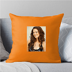 Sarah Drew is famous for her role in Grey's Anatomy Sarah Drew Pillows Cover