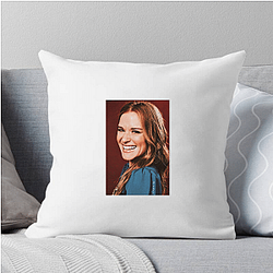 Sarah Drew is known for her work in television Sarah Drew Pillows Cover